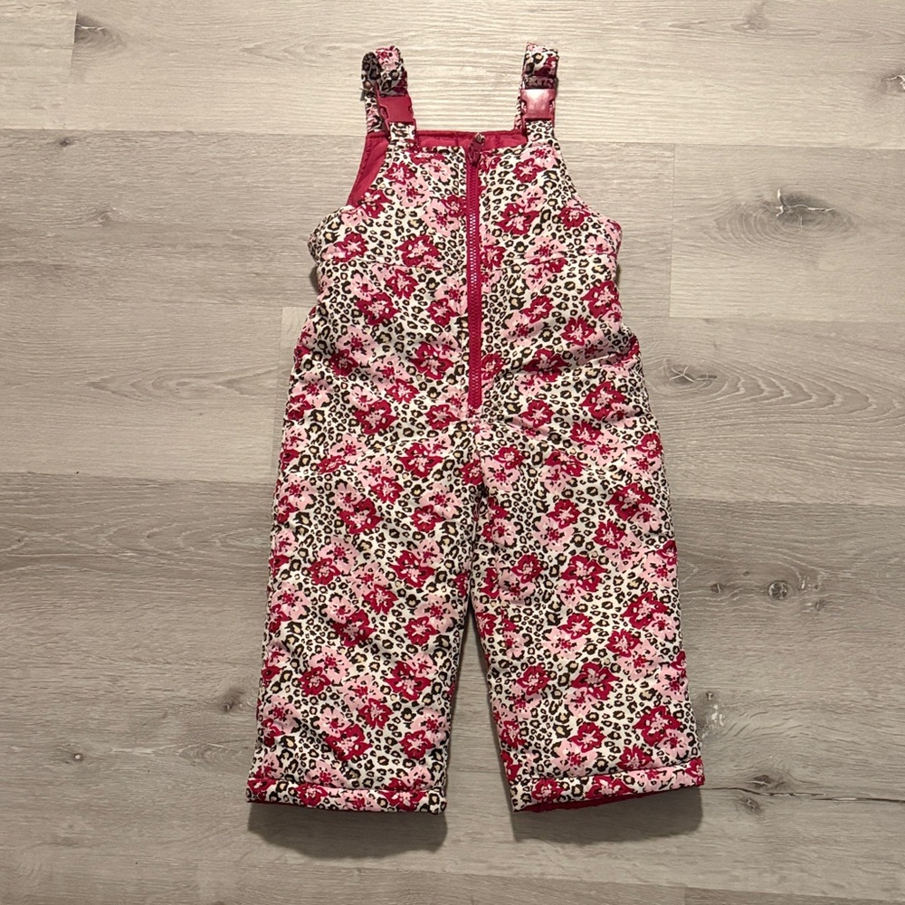 Floral Pink Kids Snowsuit‎